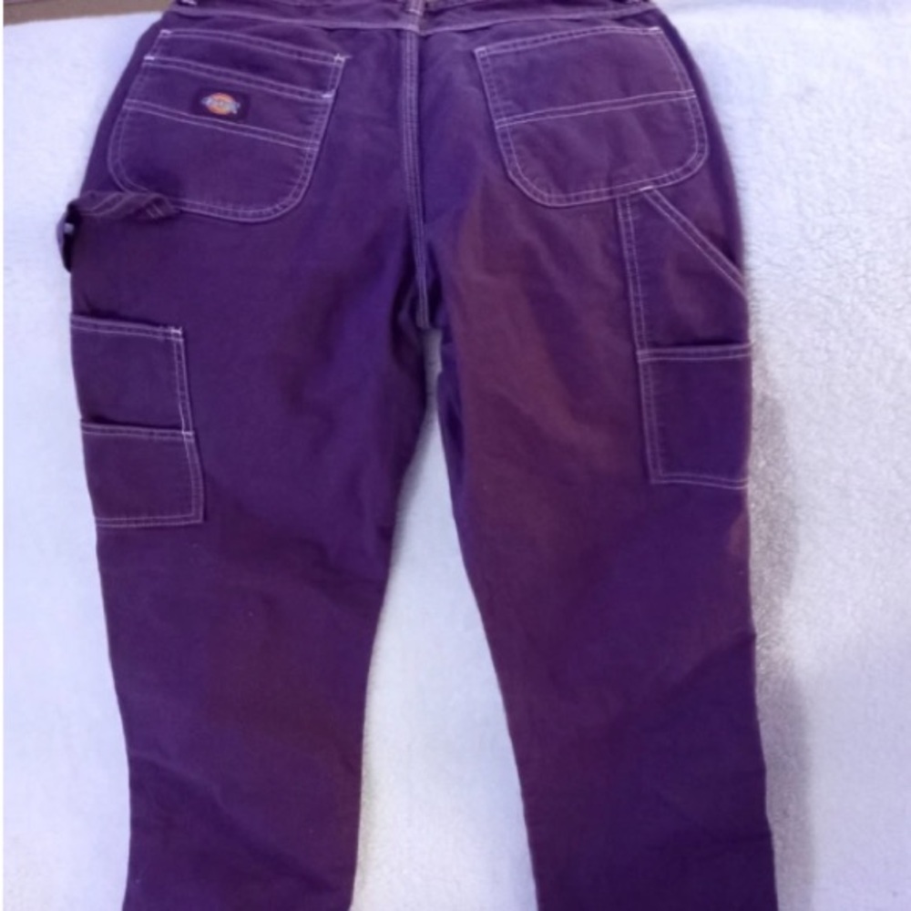 Dickies Women's Purple Straight-Leg Carpenter Jeans